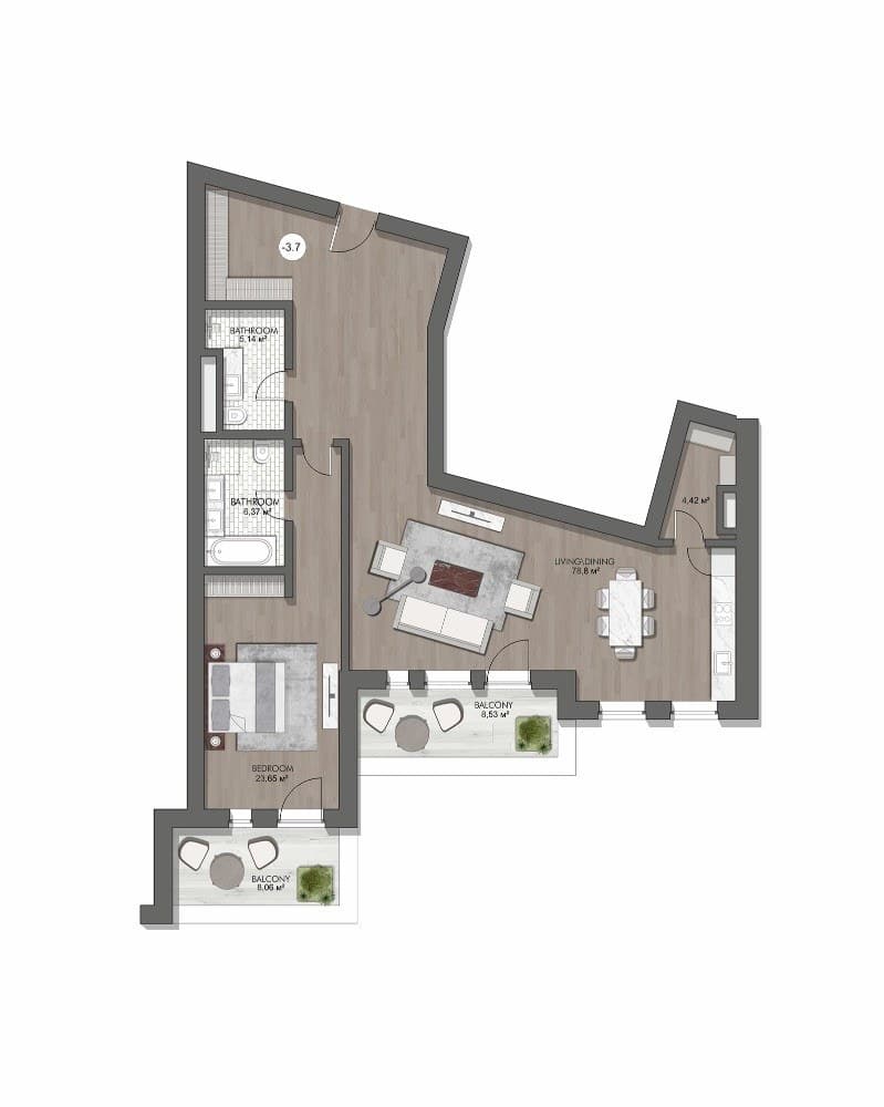 Планировка квартиры -3.7